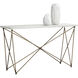 Skyy 55 X 15.75 inch White / Antique Brass Console Table